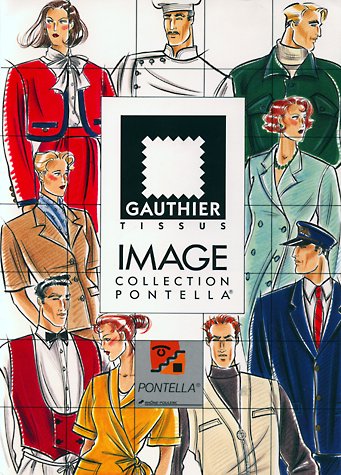 Gauthier Tissus workwear catalogue front cover. This copyrighted image is the work of British Fashion Illustrator Hilary Kidd