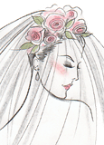 Womenswear: - Bridal & Occasion - A gallery of work by British Fashion Illustrator Hilary Kidd