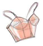 Womenswear: - Lingerie - A gallery of work by British Fashion Illustrator Hilary Kidd